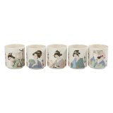 Photo: Shot Glass x 5 (Bijin) Free shipping 