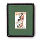 Photo: Ukiyoe Furyu Bijinga  Kimono lady hand made wood printing finish with frane free shipping 