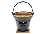 Photo: Enjoy one person pot in the professional kaiseki craftsmanship hearth pot 18cm stove fire bowl with a set ( solid fuel use type )