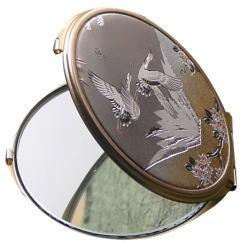 Photo: Metal carving Hand mirror Free Shipping 