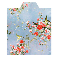 Photo: Japanese Kimono dress desine pattern flowar and  elegance brue Free shipping 