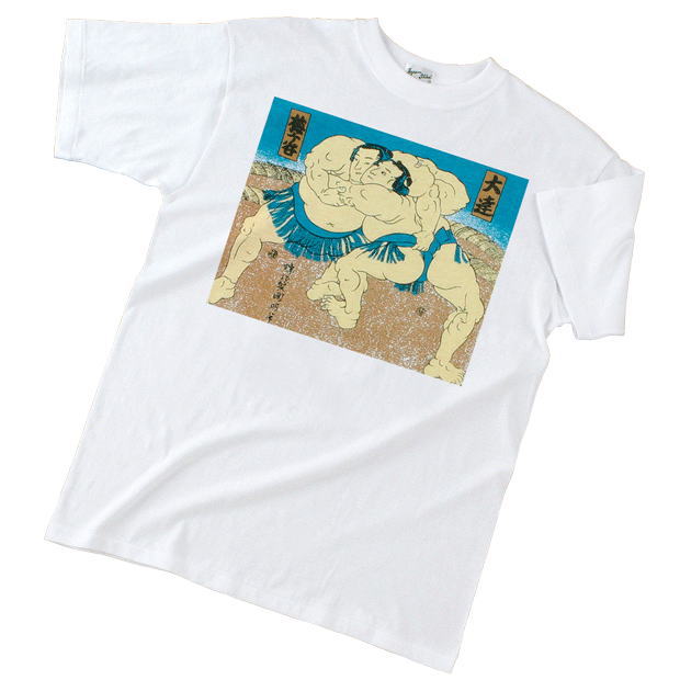 Photo1: Japanese T-Shirts (C-006)  Sumou  Wrestler Free Shipping  (1)