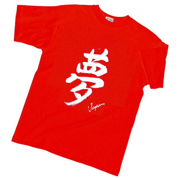 Photo1: Japanese T-Shirts (C-018) Kannji Yume Dream  Japan Free shipping  (1)