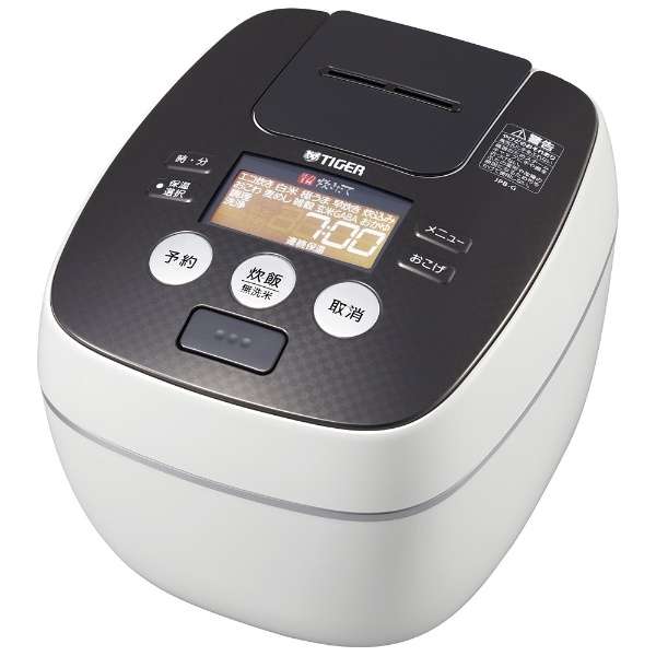 Photo1: Tigar"Steaming" pressure IH rice cooker (5.5 go) is JPB-G101-WA cool white free shipping (1)