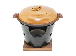 Photo: Professional can enjoy at home ! Kaiseki craftsmanship ceramic plate grilled stove fire bowl with a set ( solid fuel use type )